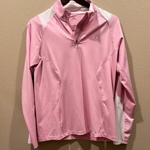 Under Armour Light Pink and White Top